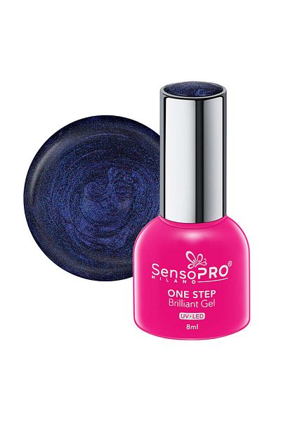 SensoPRO Milano Semi-permanent One Step Brilliant Gel Nail Polish 8ml, Galaxy Dress #85