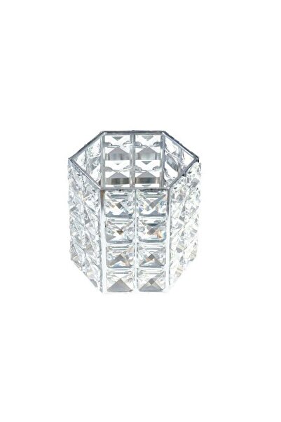 LUXORISE Makeup brush holder, Luxorise, Crystal Makeup Holder, Silver