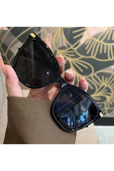HAB TRADE Black Cat Eye Frame Sunglasses