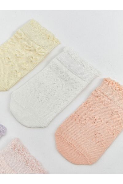 LC Waikiki Basic Baby Girl Booties Socks Pack of 5