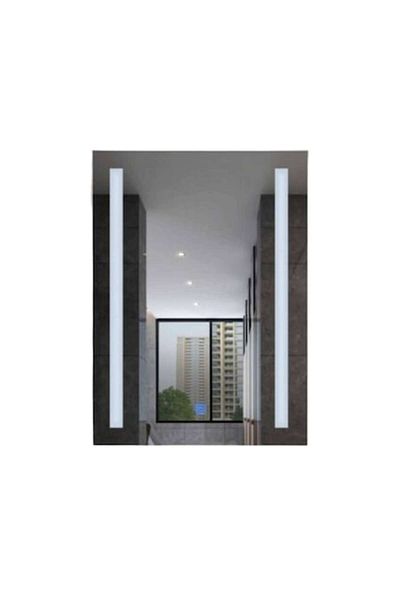 OPTIM DEKO LED Bathroom Mirror Touch Zweiheit with Anti-Fog System 50x70 cm