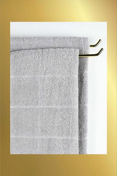 birizmoda Alexandra Jacquard Bath Towel - Gray