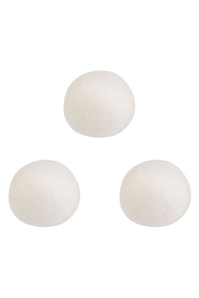 AVA Set of 3 Wool Dryer Balls, Reusable, Anti-Fluff, Anti-Cut, Ø6 cm