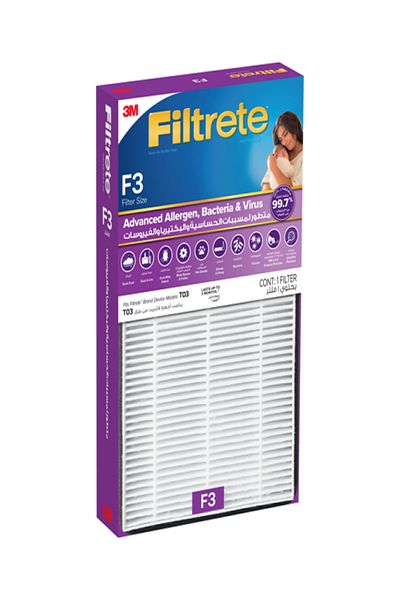 3M Filtrete F3 Advance Allergen Bacteria Virus Replacement Filter