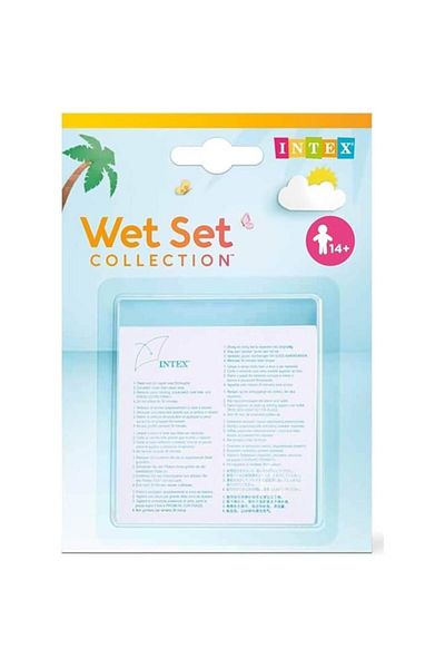Intex Set 6 folii autoadezive pentru lipit piscine, colace gonflabile, dimensiune 7x7 cm