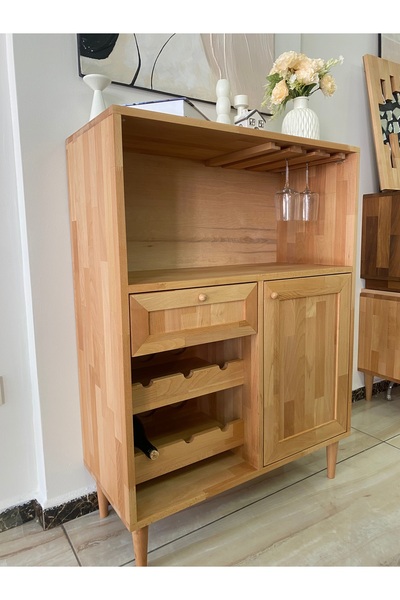 miera design Kayın ağacı şaraplık