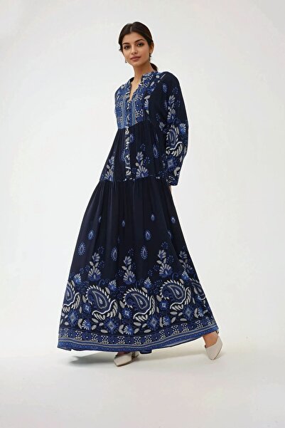 Hiccup Довгорукавна віскозна сукня з принтом