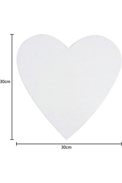 Generic Painting Canvas Panel Boards - 30 CM Heart Shape