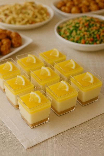 Open Home Concept Set of 10 Square Plastic Dessert Presentation Cups – Stylish and Ready-To-Eat Treat Set – 220 ml