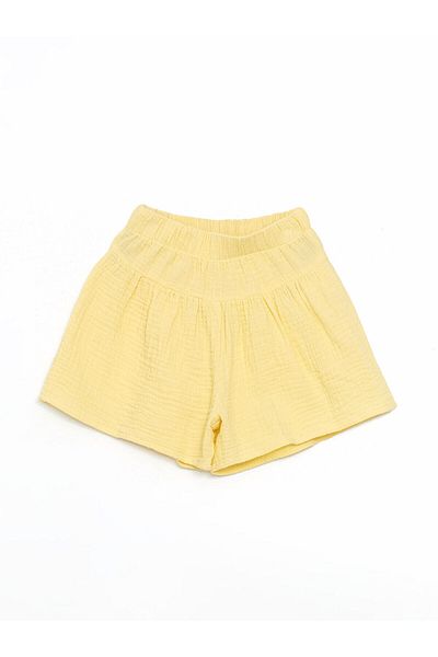 LC Waikiki Elastic Waist Basic Girl's Shorts
