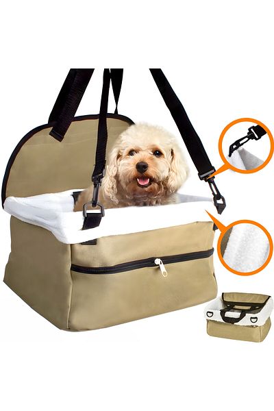 Fish & Paws Scaun auto de protectie pentru animale de companie, Fish & Paws ®, rezistent si ajustabil