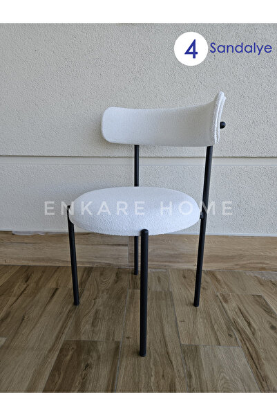 Elisa Chair - 4 Pieces | Kitchen, Living Room, Makeup Chair | Teddy Chair