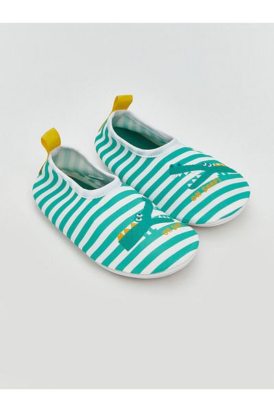 LC Waikiki Dinosaur Printed Baby Boy Sea Shoes