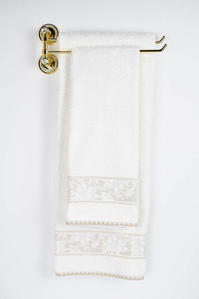 birizmoda Palace Bath Towel-Cream