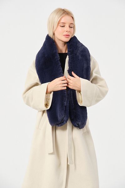 DECORA CASA HOME COLLECTİON Thick Soft Furry Scarf, Winter Warm Plush Camisole Neck Collar