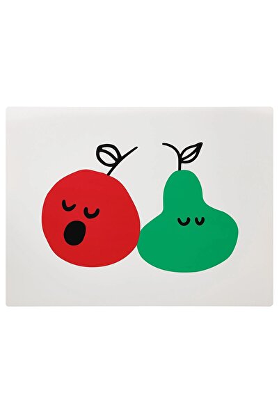 IKEA QUALİTY Dikdörtgen Çocuk Amerikan Servisi 30x40 Cm İkea Meyve Desenli Al...