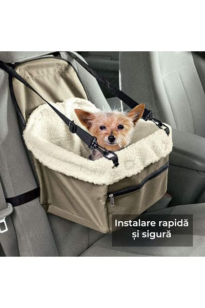 Fish & Paws Scaun auto de protectie pentru animale de companie, Fish & Paws ®, rezistent si ajustabil