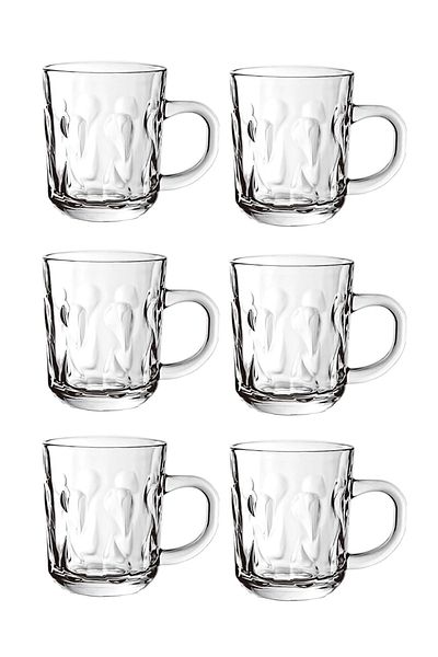 Bisbell 6 Piece Glass Tea Set 220 ml,Tea Cup,Tea Glasses,BB2183