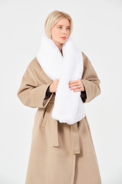 DECORA CASA HOME COLLECTİON Eșarfă groasă și moale, căciulă de pluș pentru gât