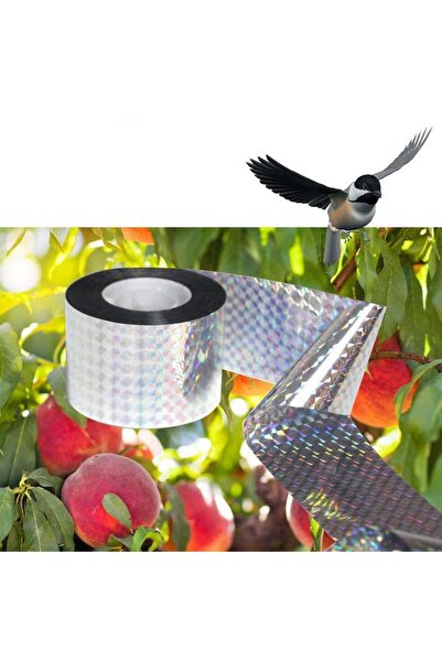 EBA Bandă holografică reflectorizantă repelentă pentru păsări, 35 m x 5 cm