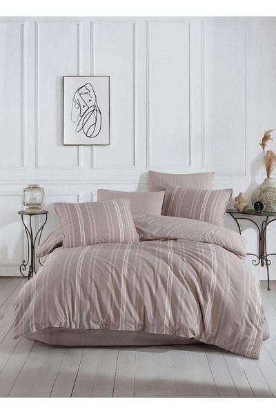 Miabella Home Set de lenjerie de pat dublu cu cearșaf Set de husă de pilota premium Seturi de lenjerie de pat dublă cu elastic