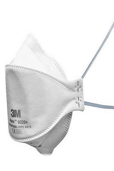 3M 3-Piece Disposable Adjustable Nose Clip Non-Valved Respiratory Mask Set
