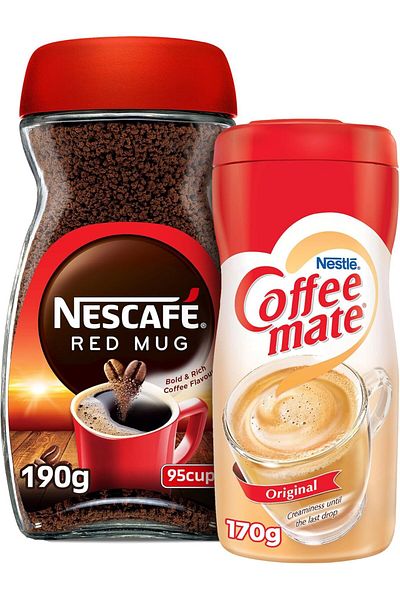 Nescafe Red Mug 190g + Free Coffee Mate 170g