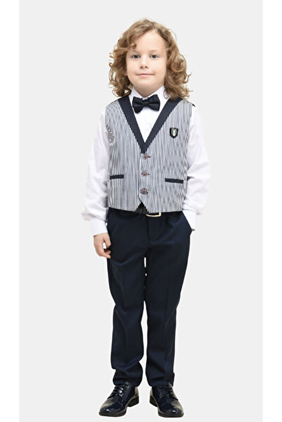 ChatonDor 4 Piece Stylish Vest Suit