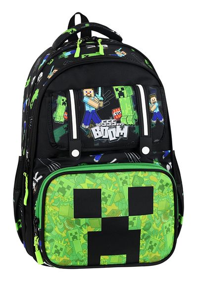 Çınka Bags Parachute Fabric Covered Orthopedic Back Supported Primary School Bag with Foil Lunchbox and Pen Holder