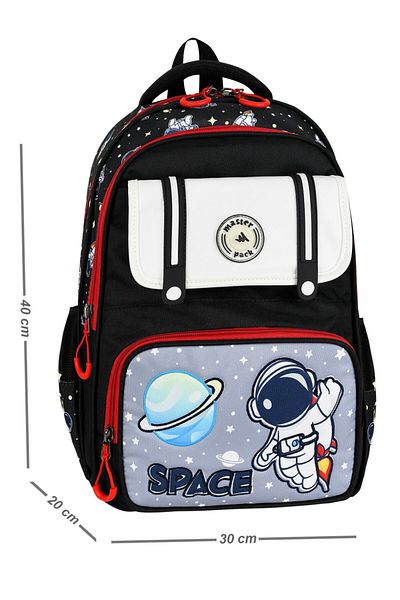 Çınka Bags Primary School Bag with Covered Orthopedic Back Support, Foil Lunchbox and Pen Holder