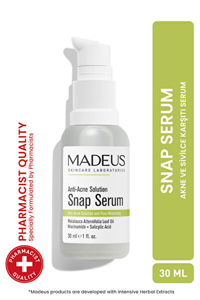 MADEUS Akne Ve Siyah Nokta Karşıtı Snap Serum | Salisilik Asit & Çay Ağacı | ...