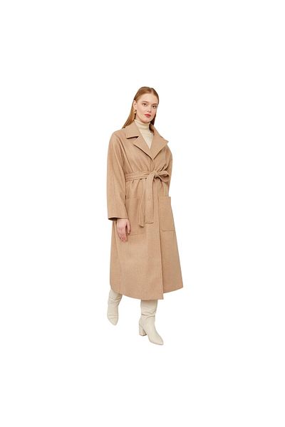 Levidor Belt Tied Cashmere Coat Lev.570003