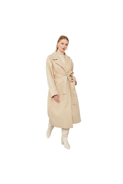 Levidor Belt Tied Cashmere Coat Lev.570003