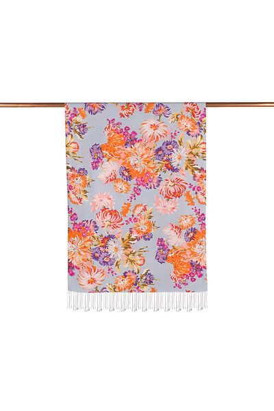 ipekevi Baby Blue Silk Shawl 4216