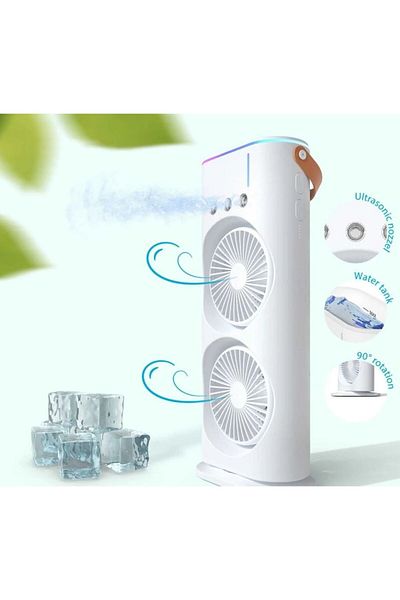 OEM Portable desk fan with spray humidification and remote control, multifunctional