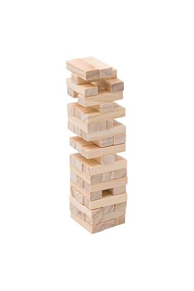 Sprise Tumblin Tower game, Jenga type, wooden, 45 pieces