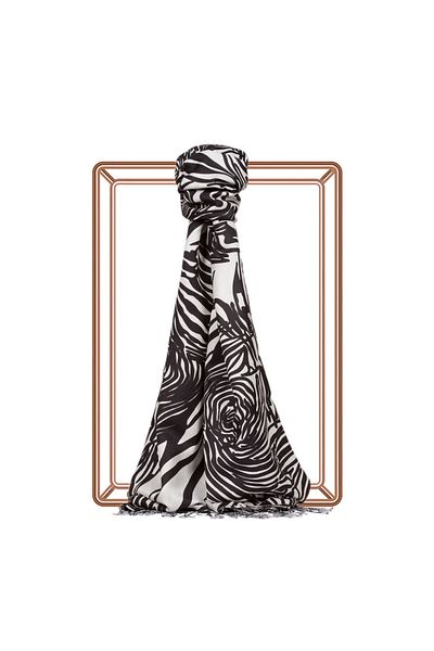 ipekevi Zebra Silk Mill Silk Shawl 2671