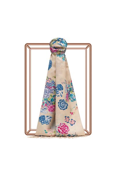 ipekevi Ivory Silkmill Silk Shawl 5716