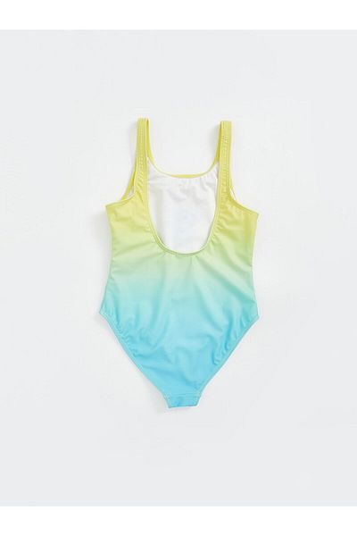 LC Waikiki Κοριτσίστικο μαγιό με στάμπα Stitch Quick Dry