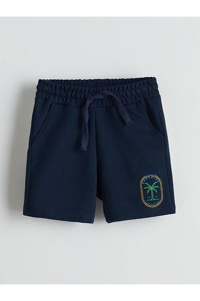 LC Waikiki Printed Boys' Shorts with Elastic Waist