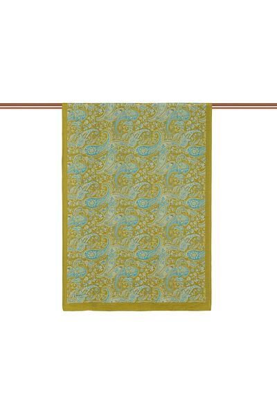ipekevi Ipekevi Mesopotamia Patterned Tenselsoft Shawl 02889-Harvest Yellow