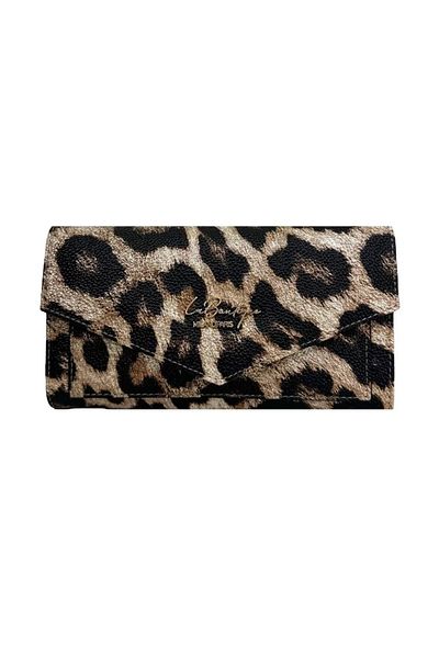 LA BOUTIQUE Leopard Brown La Boutique Wallet 4038