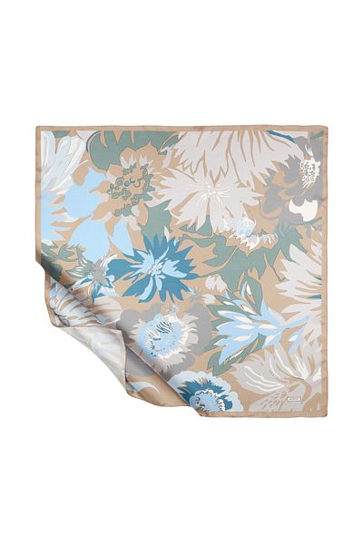 ipekevi Baby Blue Silk Silk Scarf 1192