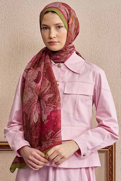 ED Scarf Oil Green Ed Scarf Celebrity Fiorenza Shawl