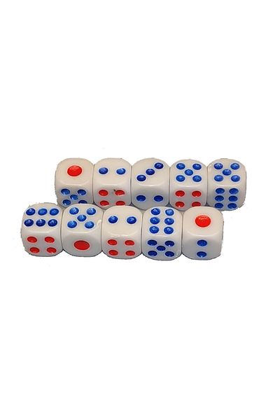 Sprise Set of 10 dice, side 13 mm