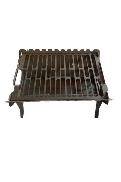 VANİLLA HANDESEVİM Katlanabilir Mangal | 25x40 cm Pişirme Alanı | 1,5 mm Kalı...