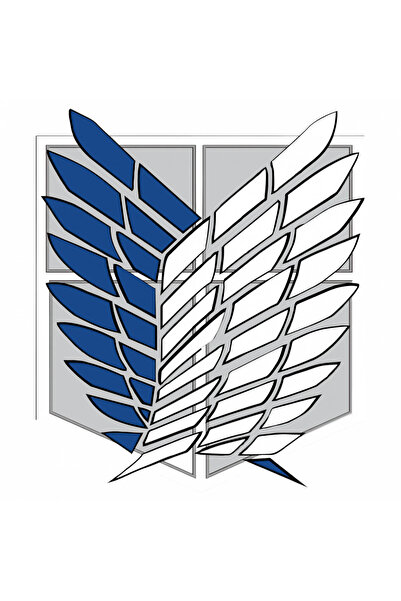 INOVATIX Set de 8 piese, autocolant Atac asupra titanilor aripi ale libertăți...