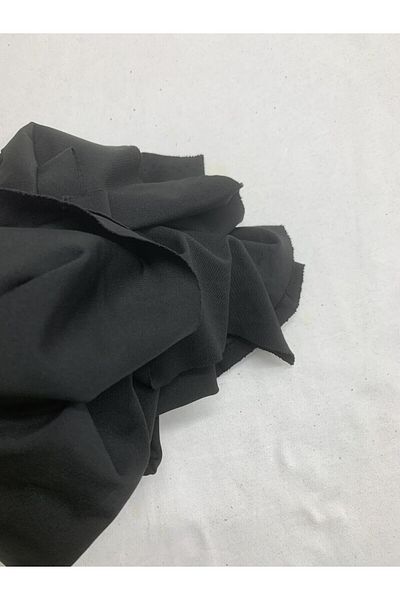 Yiğit Kumaş Flowing Flexible Suit Polyester Combed Fabric, Piece 85X150 cm Black Color