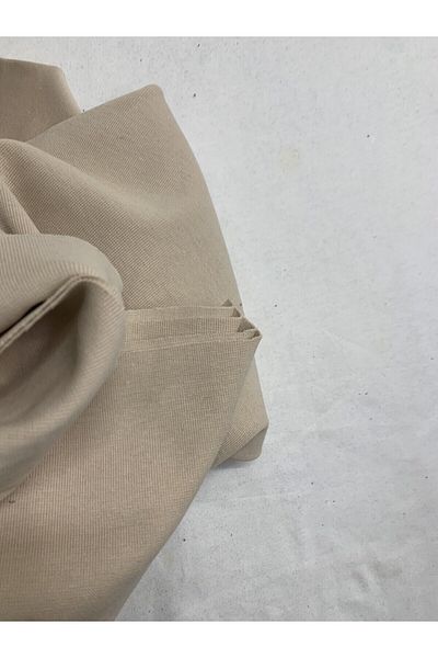Yiğit Kumaş Rib Fabric, Piece 65X200 cm Beige Color