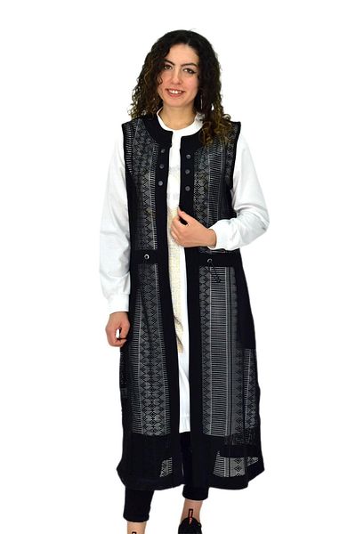 Deste Women's Mesh Long Pocket Zipper Vest Bgl-St04636